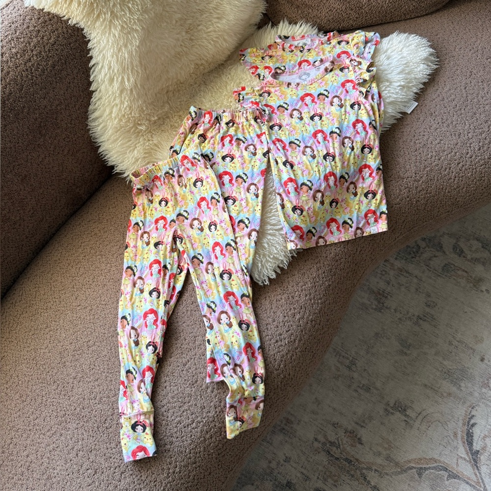 Little Snuggles Disney Princess Printed Pajamas